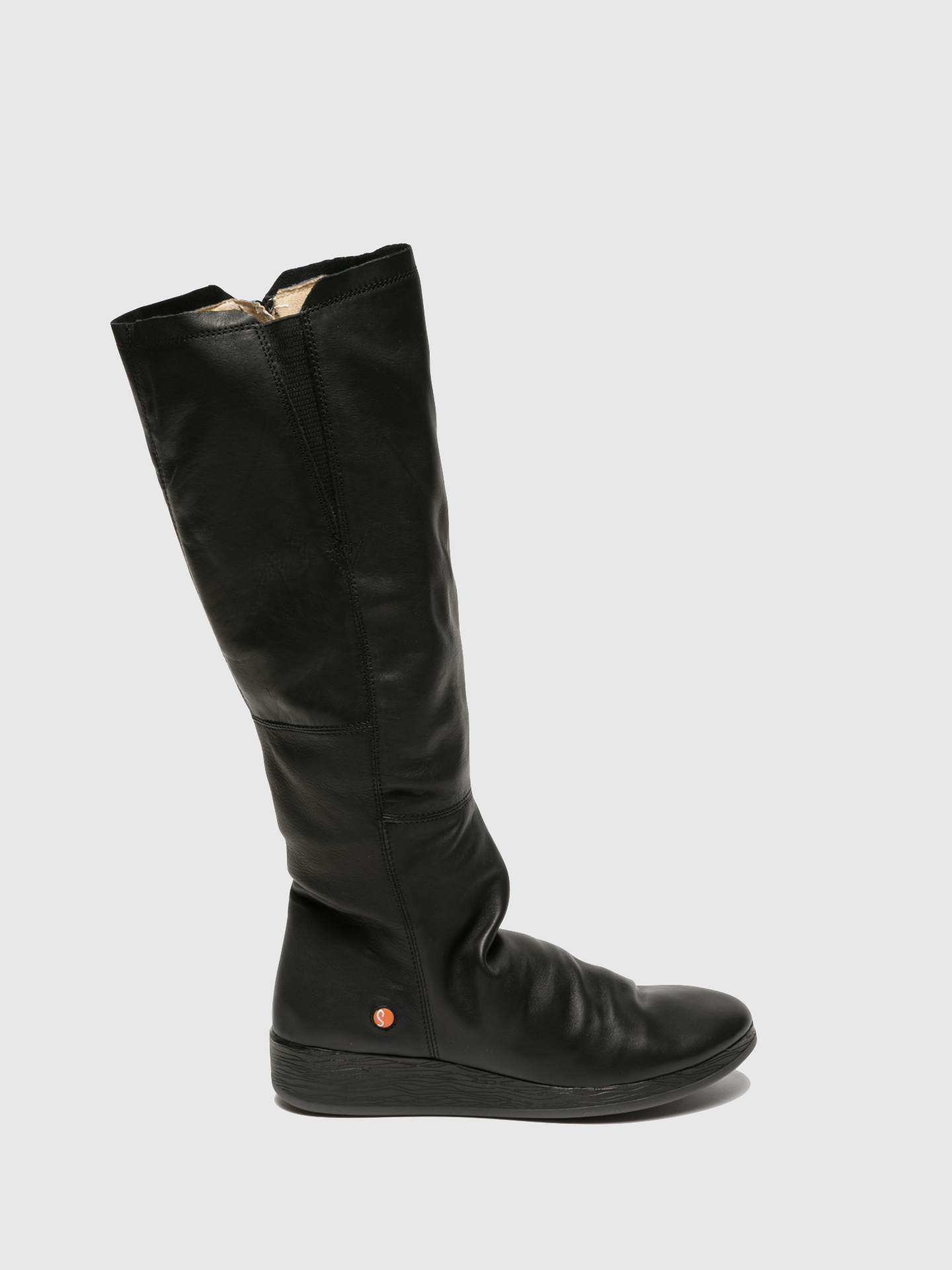 Softinos Black Knee-High Boots